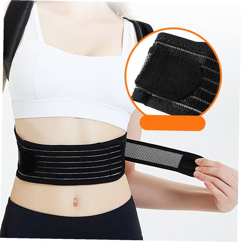 Posture Corrector Thoracic Support Back Brace for Men Women Black - Image 5