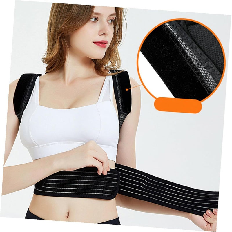 Posture Corrector Thoracic Support Back Brace for Men Women Black - Image 4