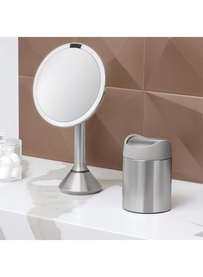 simplehuman CW2084 1.5L Mini Bin, Kitchen Tabletop, Desktop or Dressing Table, Balanced Swing Lid, Lift-Off Lid, Easy to Clean, Fingerprint-Proof, Brushed Stainless Steel - Image 4
