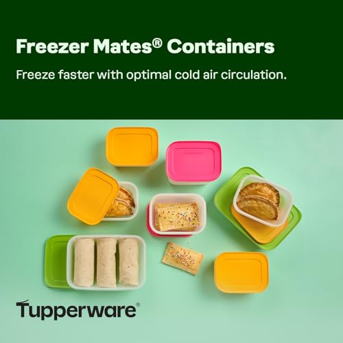 Tupperware Freezer Mates Gen II 8 Piece Food Storage Container Set Dishwasher Safe and BPA Free 8 Containers 8 Lids - Image 3