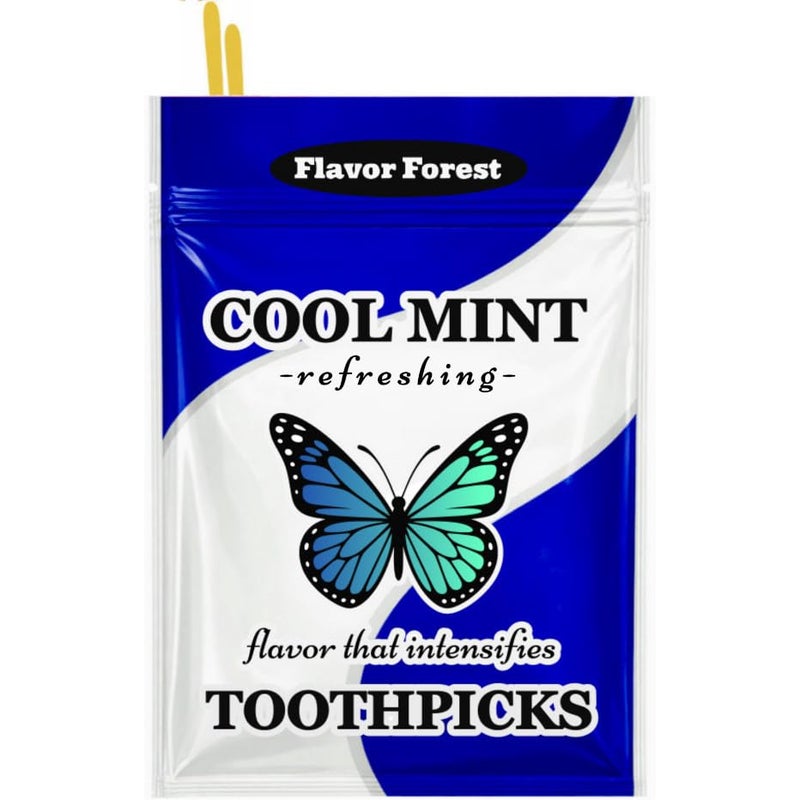 Flavor Forest Mint Flavored Toothpicks (Flat Shape) 100ct - Image 1