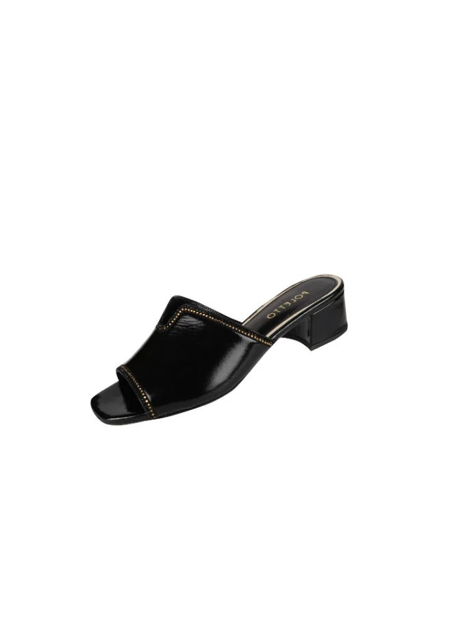 POLETTO Poletto Ladies Block Heel 54410 C1566 Black