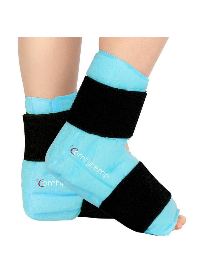 Comfytemp Large Ankle & Foot Ice Pack Wrap for Plantar Fasciitis Relief, FSA HSA Approved, Brace for Sprained Ankle, Heel Spur, Swelling, Achilles Tendonitis, Pain, Hot & Cold Therapy, 2 Packs - Image 1