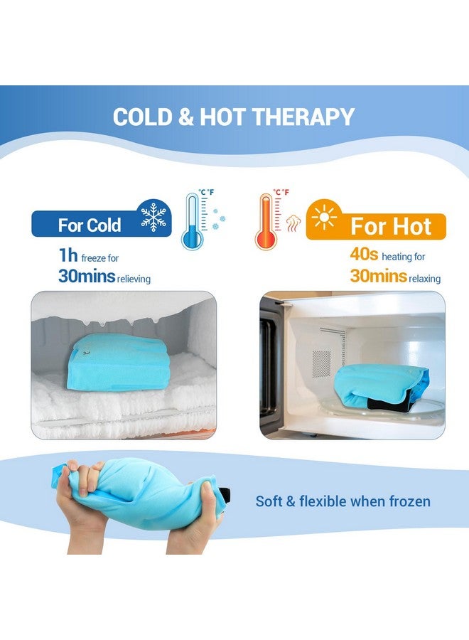 Comfytemp Large Ankle & Foot Ice Pack Wrap for Plantar Fasciitis Relief, FSA HSA Approved, Brace for Sprained Ankle, Heel Spur, Swelling, Achilles Tendonitis, Pain, Hot & Cold Therapy, 2 Packs - Image 4