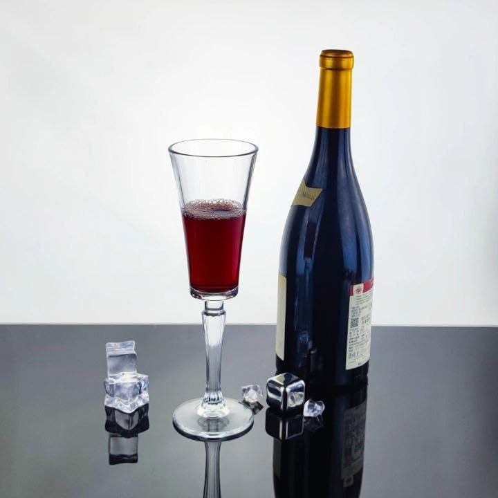 Generic Crystal Champagne Flutes, 190ml Capacity, Set of 6 Pieces .mk - Image 2