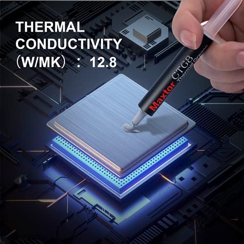 Maxtor CTG8 4 Grams Thermal Compound Paste Heat Sink for IC/Processor/CPU/GPU/All Coolers, 12.8W/m.k Carbon Based High Performance, Thermal Interface Material - Image 3
