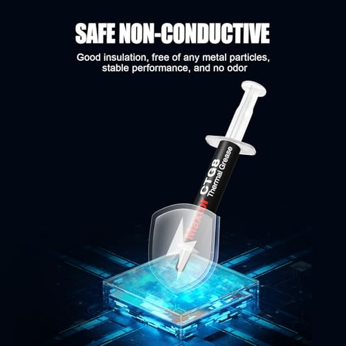 Maxtor CTG8 4 Grams Thermal Compound Paste Heat Sink for IC/Processor/CPU/GPU/All Coolers, 12.8W/m.k Carbon Based High Performance, Thermal Interface Material - Image 5