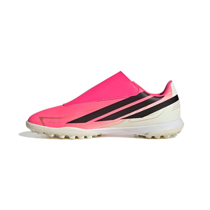 adidas F50 Hyperfast Club Hook And Loop Turf Football Boots Kids - Image 4