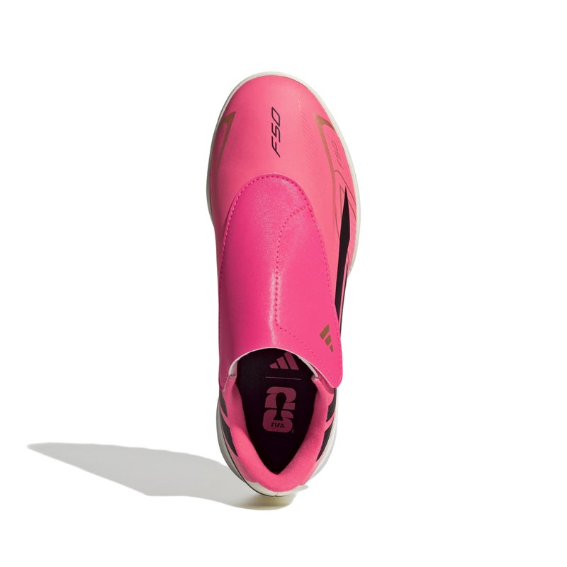 adidas F50 Hyperfast Club Hook And Loop Turf Football Boots Kids - Image 2