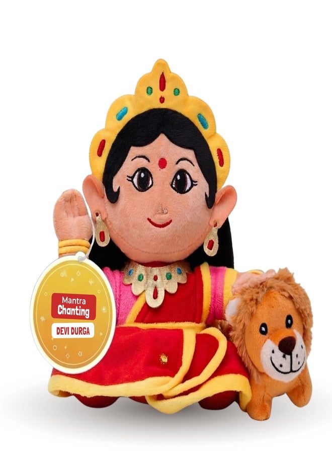 Panda's Box Mantra Chanting Devi Durga | Interactive Musical Soft Stuffed Plush Toy | Non-Toxic, Safe | Best Birthday Gift for Newborn Kids (Boys, Girls) | Small - 22 CM - Image 1