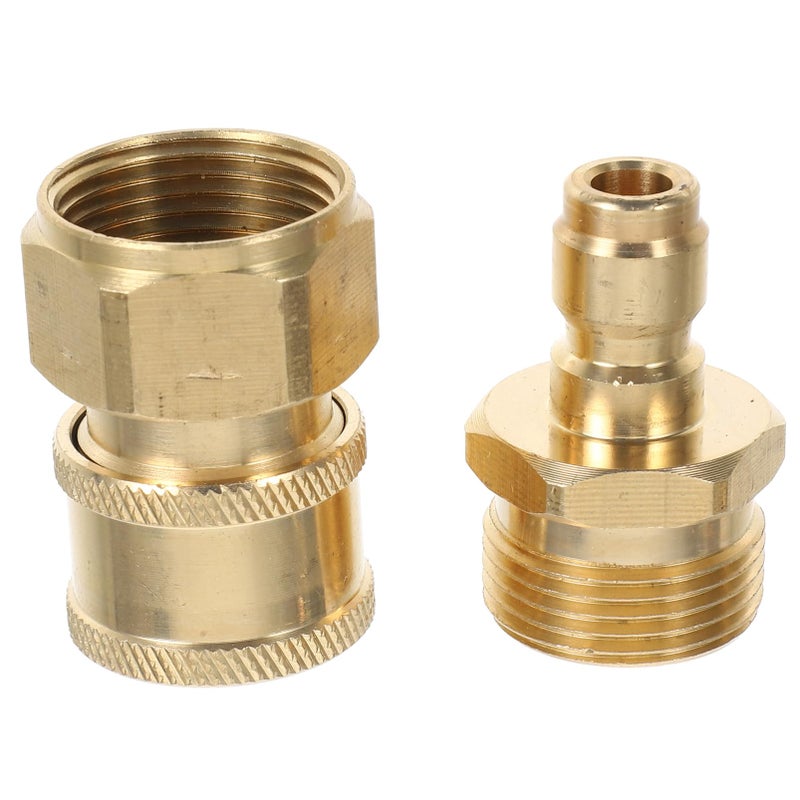 Brass Quick Connector Kit For Pressure Washers With Male Female Thread Fittings - Image 2