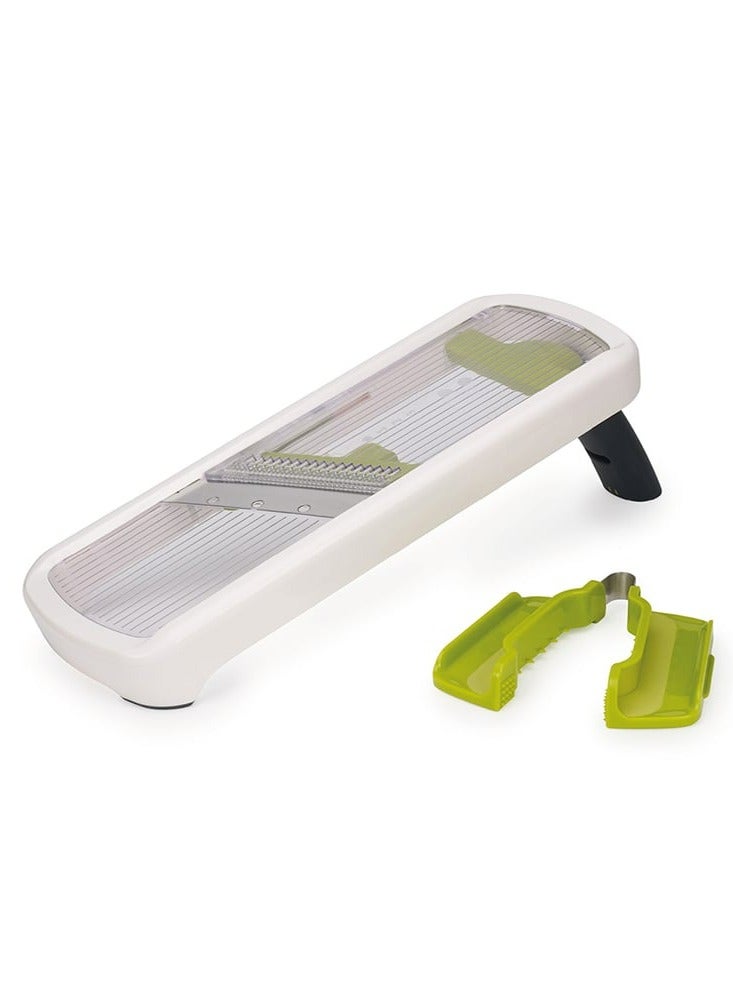 Joseph Joseph Multi Grip Kitchen Mandoline Adjustable Fruit And Vegetable Slicer 3 Slice And 2 Julienne Thickness With Precision Food Grip White - Image 1