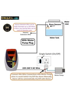 Swarn Jal Swarn Jal Model ARI20M Electric Water Tank Overflow Alarm AC 220V Powered Loud Human Voice Brass SensorsShock Proof 1 Year Complete GuaranteeMagnetically Isolated Technology20 Meter Wire  - Image 4