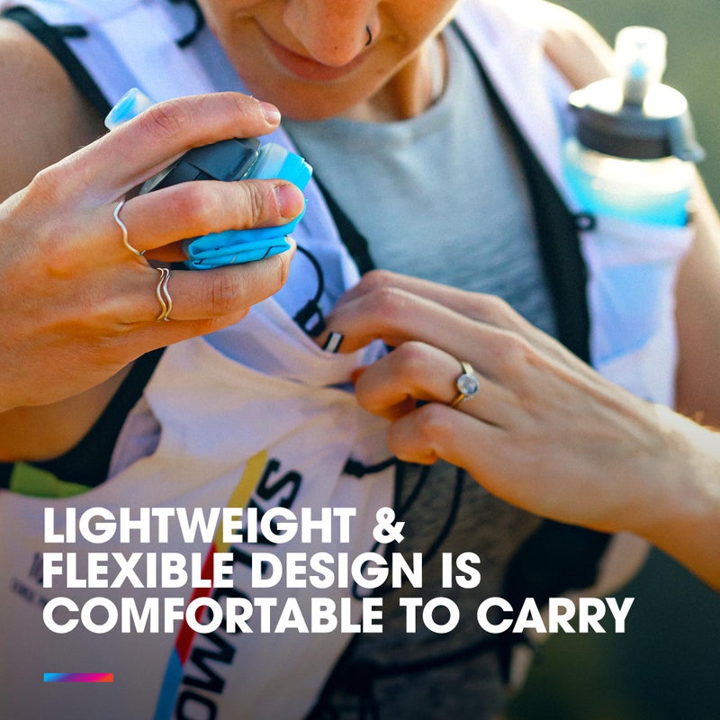 HydraPak UltraFlask Speed 500ml - Collapsible Soft Flask Water Bottle for Hydration Vests and Running Packs with Easy Open Cap (500ml / 17oz) - Image 5