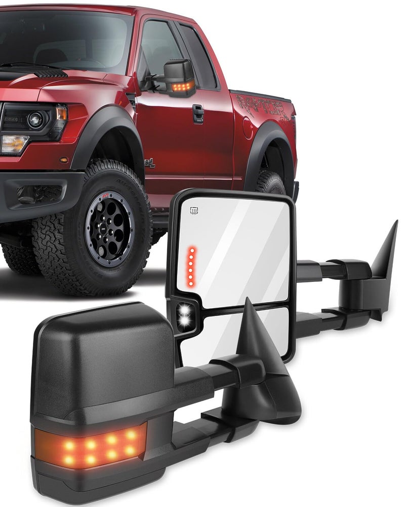 ECCPP Towing Mirrors High perfromance Automotive Exterior Mirrors Power Heated Turn Signal Replacement fit for 20032007 for Silverado for Sierra for Chevy for gmc 1500 2500 350007 New Body Style