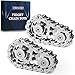 CHESLICR Fidget Spinner Toy for Adults Metal Figette Bike Chain Easter Basket Stuffer for Adult Men Pain Stim ADHD Teen Cool Gadgets Quiet Desk Offices Anxiety Relief Items Stress Tool Sensory Silver 2pc - Image 2