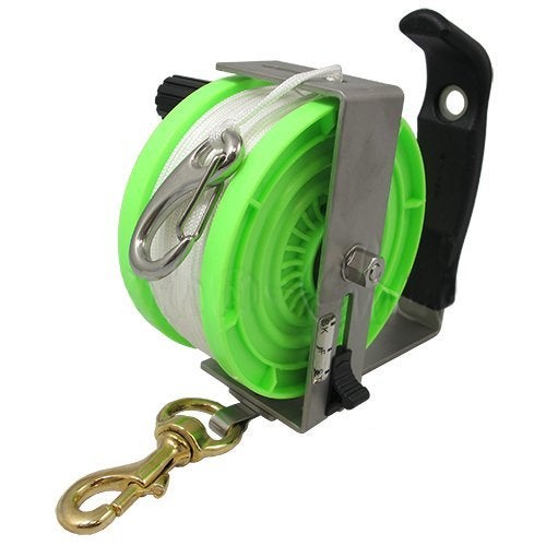 Scuba Choice Scuba Diving Stainless Steel Heavy Duty Multi-Purpose Dive Reel, 290' - Image 2