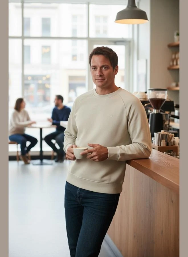 Buratti  Buratti Stretch Cotton Relaxed Fit Crew Neck Sweat Men's SWEAT 5901210 for Men | Best Price UAE