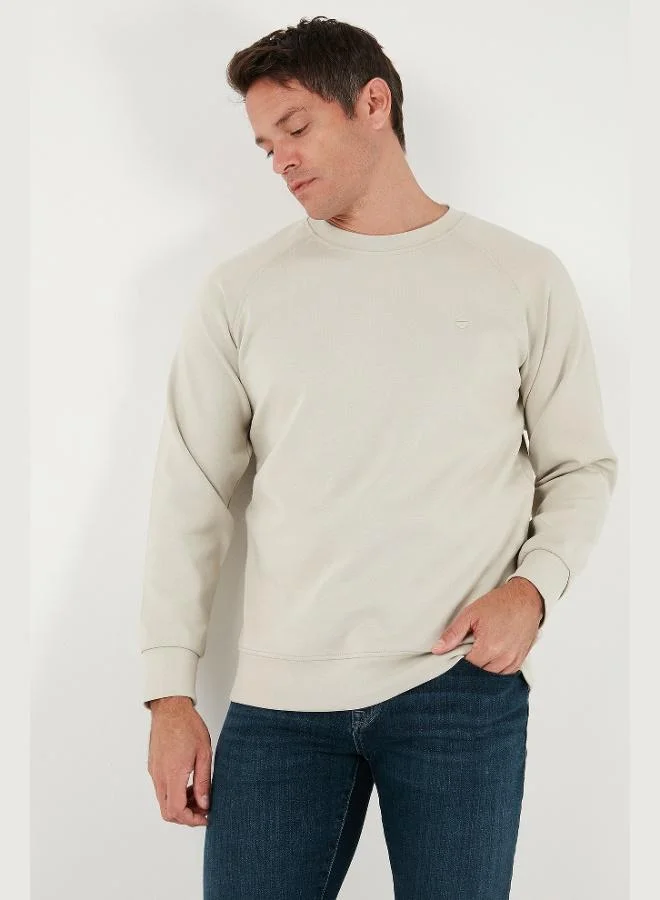 بوراتي بلوزة قطنية مريحة بياقة دائرية للرجال من بوراتي