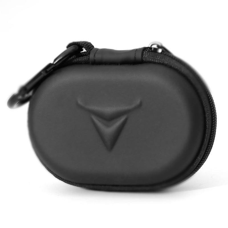 Decibullz - Zipper Headphones Carrying Case, Perfect for Earphones and Earplugs (Black) - Image 1