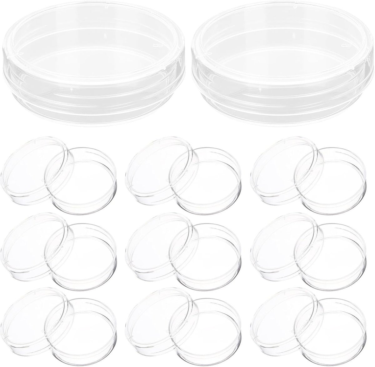 Generic POPETPOP 30 Pack Petri Dishes Lids Plates Culture Dishes for ...