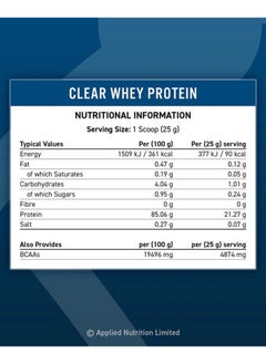 Applied Nutrition Clear Whey Protein  - Strawberry and Raspberry - (250 gm)  - Image 2
