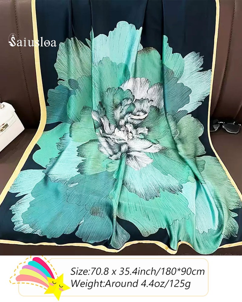 Saiusloa Dress Scarves Shawl Wraps Long Silky Scarf for Women Dressy Fashion Lightweight for Decorative Formal Evening Gowns-1024 - Image 3