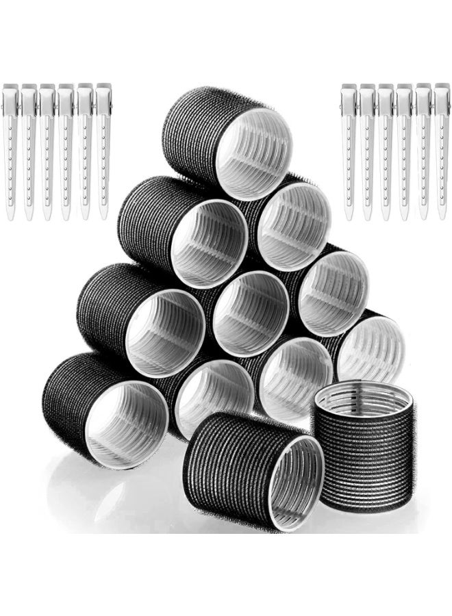 مجموعة مكونة من 24 قطعة من التجعيد مع مشابك معدنية للشعر الطويل والمتوسط ​​والقصير والسميك والرفيع والتجعيدات - Image 1