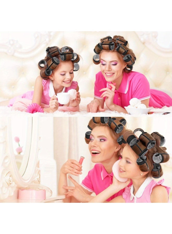 Lon24-Piece Curling Iron Roller Set with Metal Clips forg Medium Short Thick Thin Hair Bangs Curls - Image 3