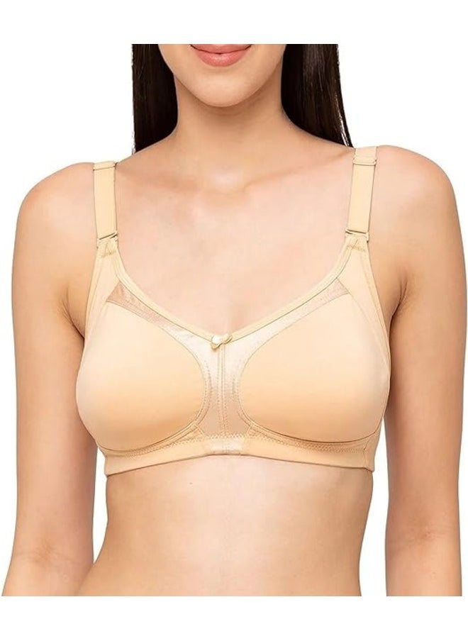 Love Bell - Love Bell Women's Everyday Bra - Cotton Spandex Four-way Stretch Shaping - Non-Padded, Minimizer, Wire-free, Super Comfort - Image 1