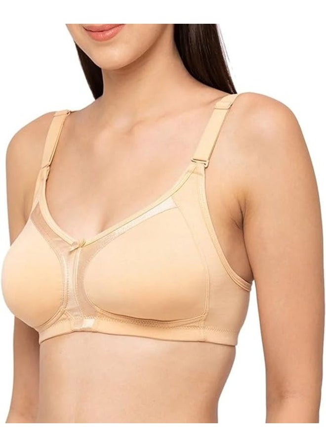 Love Bell - Love Bell Women's Everyday Bra - Cotton Spandex Four-way Stretch Shaping - Non-Padded, Minimizer, Wire-free, Super Comfort - Image 1