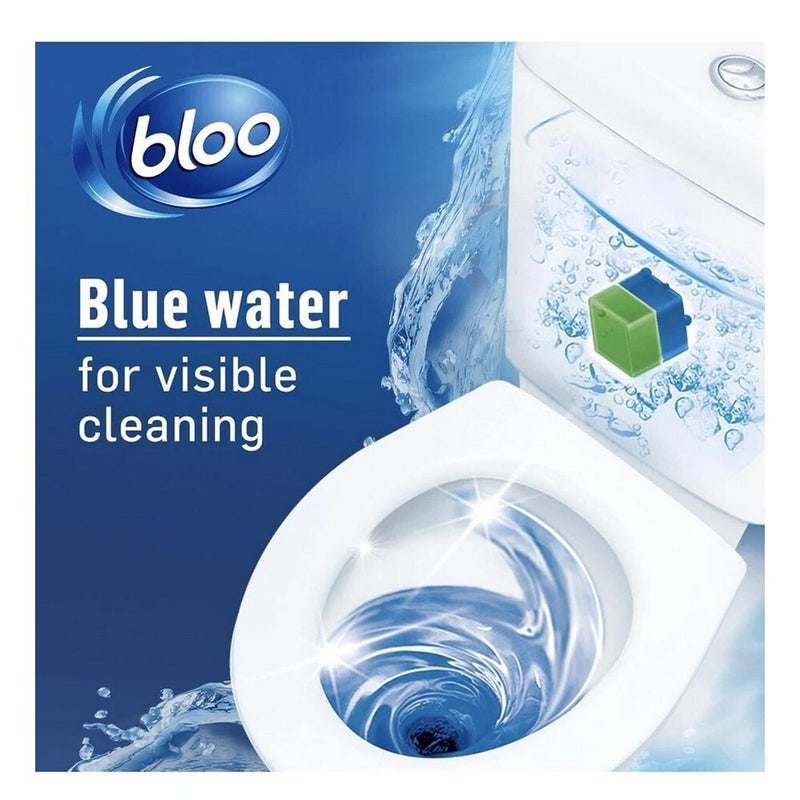 بلو مكعبات خزان المرحاض بلو 2×50 جم، مانع التكلس وتقنية مضادة للانسداد، منظف برائحة منعشة ومياه زرقاء لنظافة الخزان وانتعاش يدوم طويلاً - Image 5