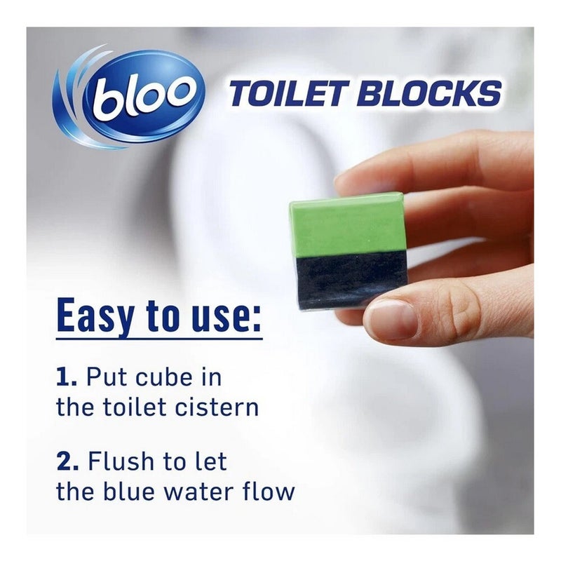 بلو مكعبات خزان المرحاض بلو 2×50 جم، مانع التكلس وتقنية مضادة للانسداد، منظف برائحة منعشة ومياه زرقاء لنظافة الخزان وانتعاش يدوم طويلاً - Image 4