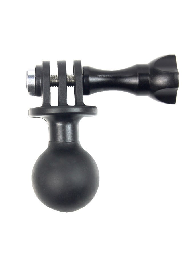 Generic Suitable For GOPRO HERO10 9 8 7 Small Ant Mountain Dog Camera Bracket Pan-tilt Table Ball Head Seat Connection Rearview Mirror Bracket-Color:Ball Head + Plastic Screw] - Image 3