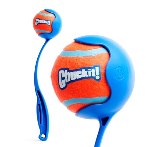 Chuckit Dog Ball Launcher 12M Sport with 12 Handle Length for Medium 25 Dog Balls For Dogs 2060 lb Plastic Pet Fetch Ball Thrower Perfect for Kids Made in USA Blue - Image 1