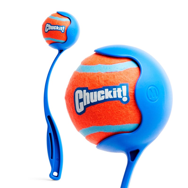 Chuckit Dog Ball Launcher 12M Sport with 12 Handle Length for Medium 25 Dog Balls For Dogs 2060 lb Plastic Pet Fetch Ball Thrower Perfect for Kids Made in USA Blue - Image 2