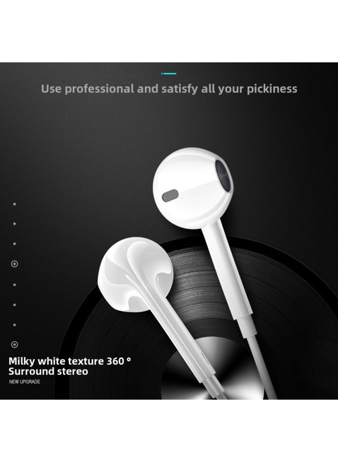 Lianpu 3.5MM Interface Wire Control Universal Earplug In-ear Bass Mobile Phone Universal High-end Headphones-Colour:3.5mm Earphones Crystal Box  - Image 3