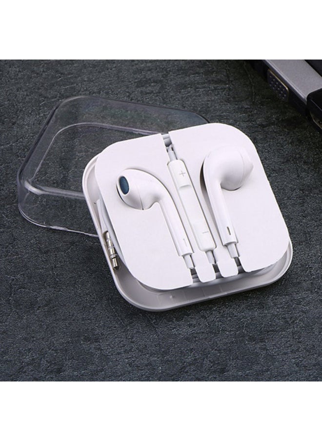 Lianpu 3.5MM Interface Wire Control Universal Earplug In-ear Bass Mobile Phone Universal High-end Headphones-Colour:3.5mm Earphones Crystal Box  - Image 1