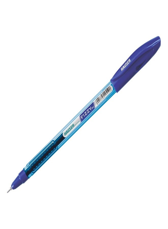 Hauser Fizzy Gel Pen | Tip Size 0.55 mm | Comfortable Grip With Smudge Free Writing | Sturdy Refillable Ball Pen | Blue Ink, Jar Set of 25 Ball Pens - Image 2
