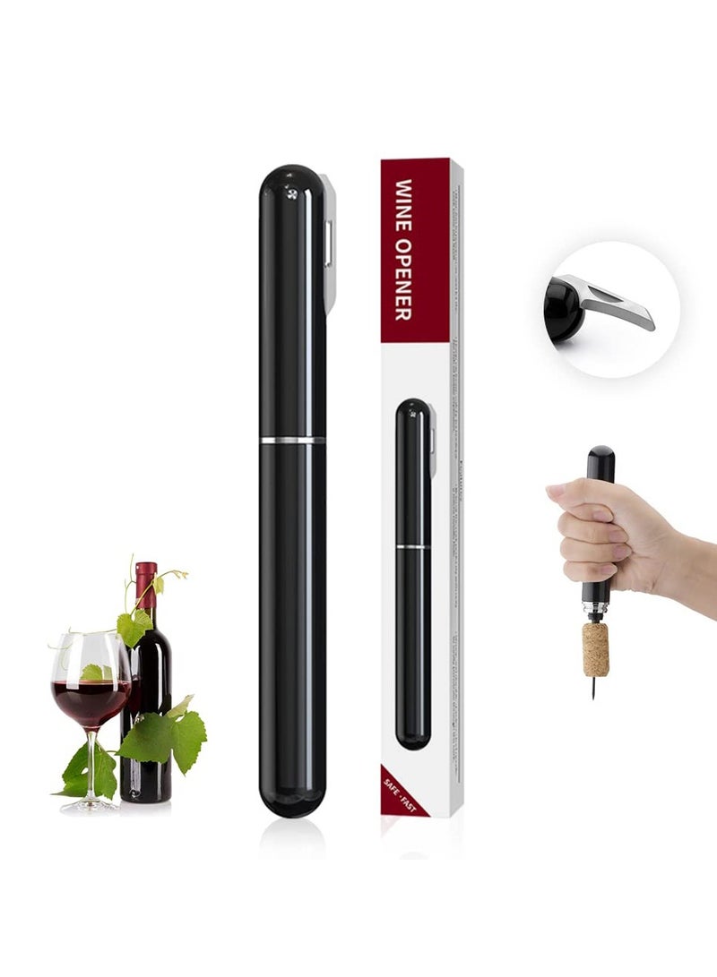 Effortless Portable Air Pressure Wine Opener with Foil Cutter and Needle Design for Easy Cork Removal - Image 1