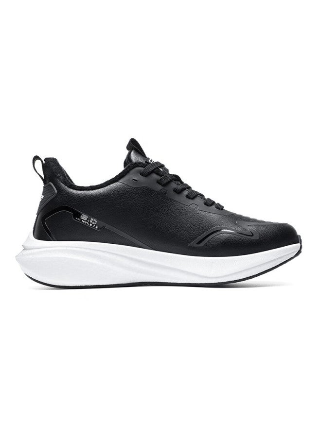 BANGTE Bont Sports Running Shoes Breathable Mesh Lightweight Non-slip Wear-resistant Casual Shoes Black White (cotton) Size 44 - Image 4