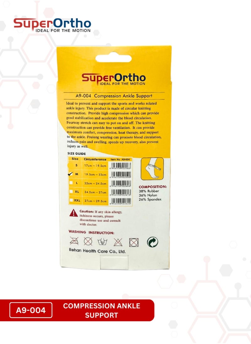 SuperOrtho - Compression Ankle Support (A9-004) Medium Size - Image 1