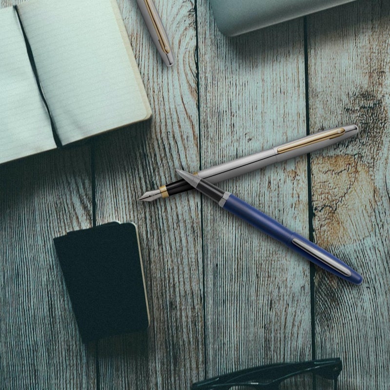 SHEAFFER قلم شيفر Vfm E9401 أزرق نيون مع تفاصيل مطلية بالكروم - Image 2