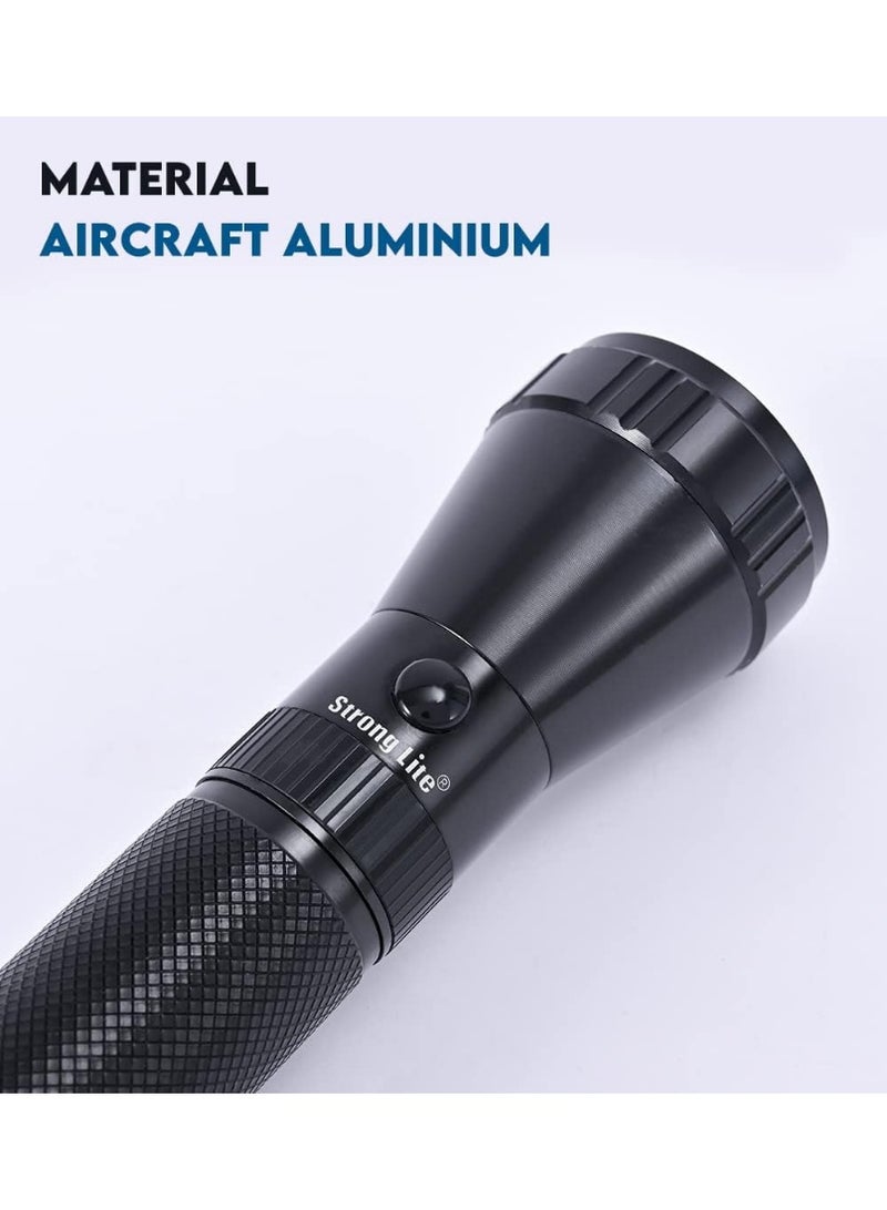 Strong Lite Stronglite Rechargeable LED Flashlight - High Quality Aluminum - 3200 Meters Long Range Torch Light - High Luminous CREE LED USA With 100000 Hours Working - Bright, Strong lite - SRL3400LED - Image 1