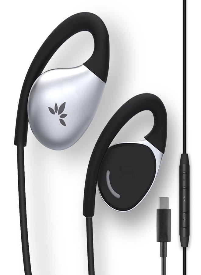 Avantree Resolve - USB-C Wired Open-Ear Earbuds w/Mic & Over-Ear Hook - Image 1