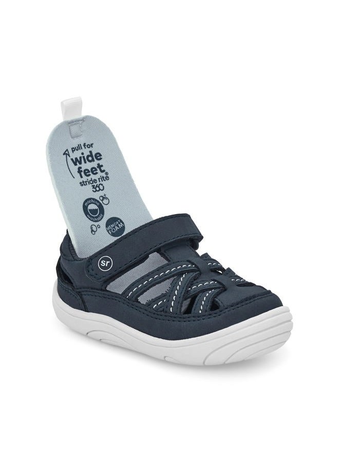 Stride Rite 360 Unisex-Child Amos 2.0 Sandal, Navy, 3 Infant - Image 2