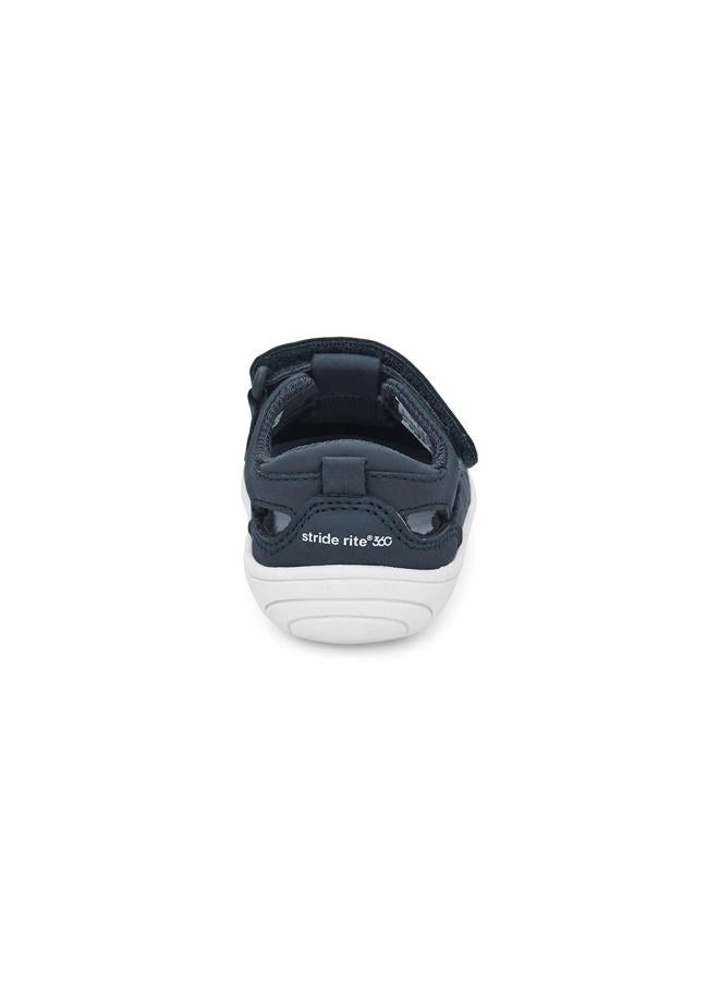 Stride Rite 360 Unisex-Child Amos 2.0 Sandal, Navy, 3 Infant - Image 3