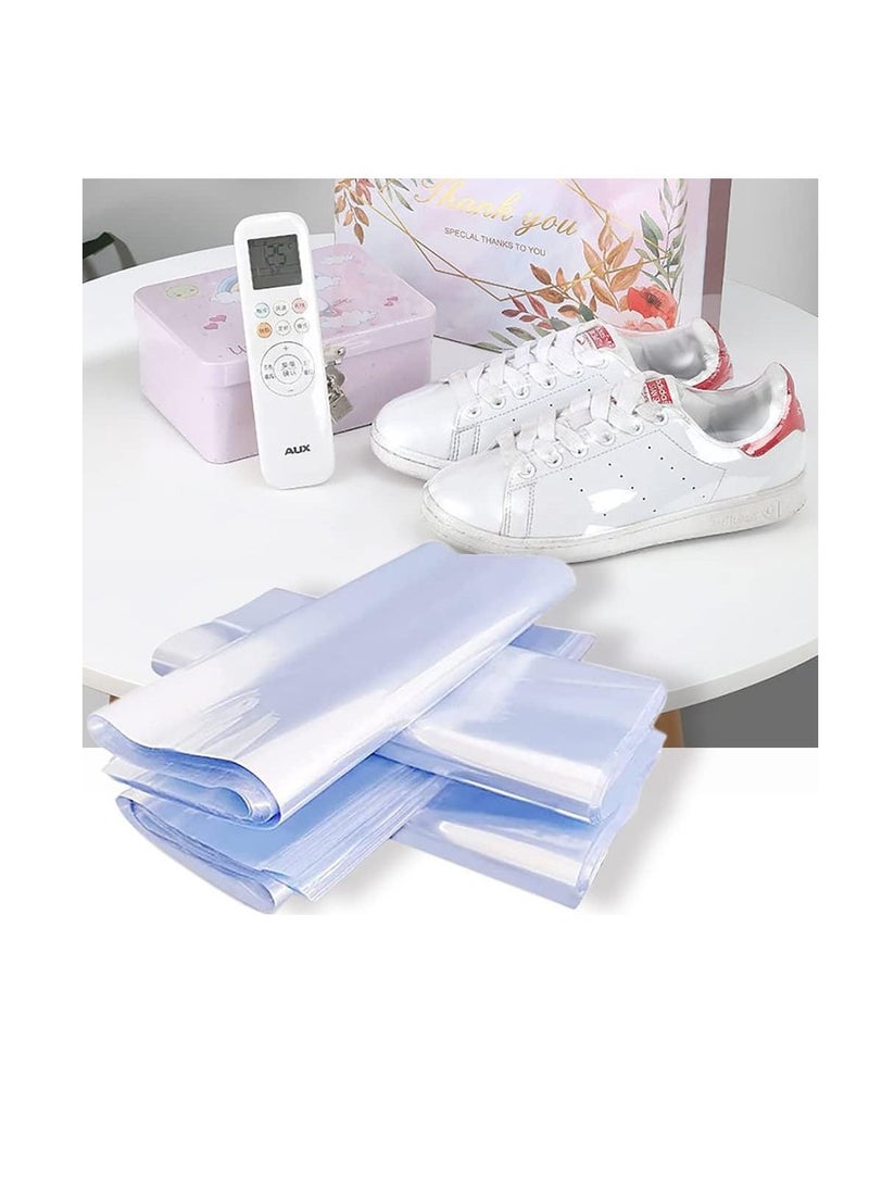 Generic Shrink Wrap Bags, PVC Clear Heat Sealer Bags, Seal Wrapping Supplies, Waterproof Odorless and Transparent, for Shoes Storage, Gifts, Remote Control, Candles, DIY Crafts Packaging, 50pcs (40 * 60cm)  - Image 1