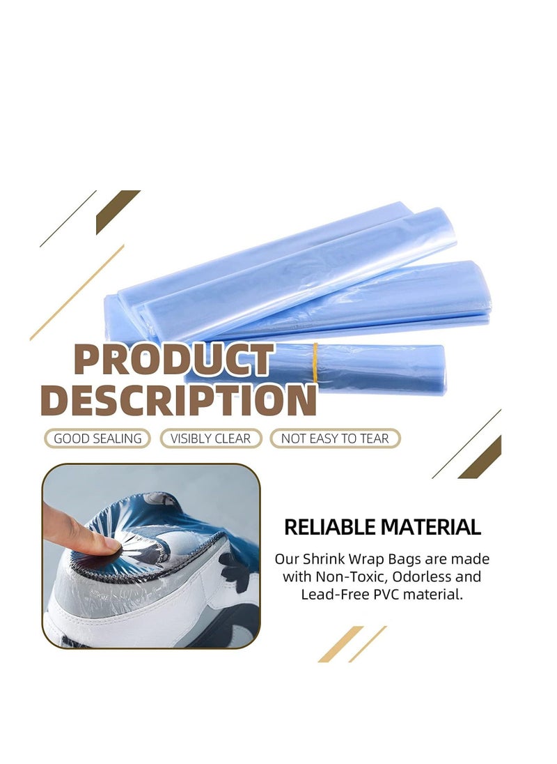 Generic Shrink Wrap Bags, PVC Clear Heat Sealer Bags, Seal Wrapping Supplies, Waterproof Odorless and Transparent, for Shoes Storage, Gifts, Remote Control, Candles, DIY Crafts Packaging, 50pcs (40 * 60cm)  - Image 3