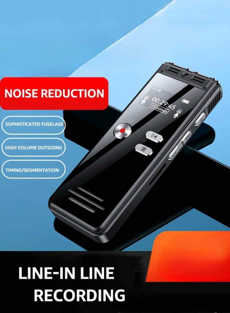 Beauenty Voice Recorder Device, Audio Recorder With Playback, Compact And Portable MP3 Player With Password Protection, Voice Activated Recorder For Lecture Meetings Class, (1pc, 32GB) - Image 3